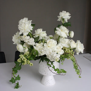 White and Green Arrangement